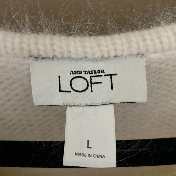 Rabbit Hair Wool Blend Princess Sweater Cardigan Ann Taylor LOFT - Picture 4 of 5